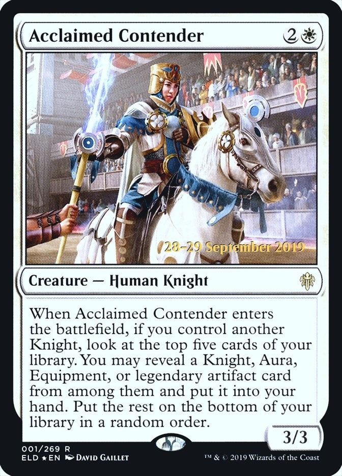 Acclaimed Contender (1) [PRE] - MTG Single