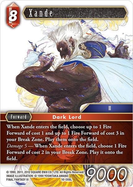 Xande (10) [OP10] - Final Fantasy TCG Single