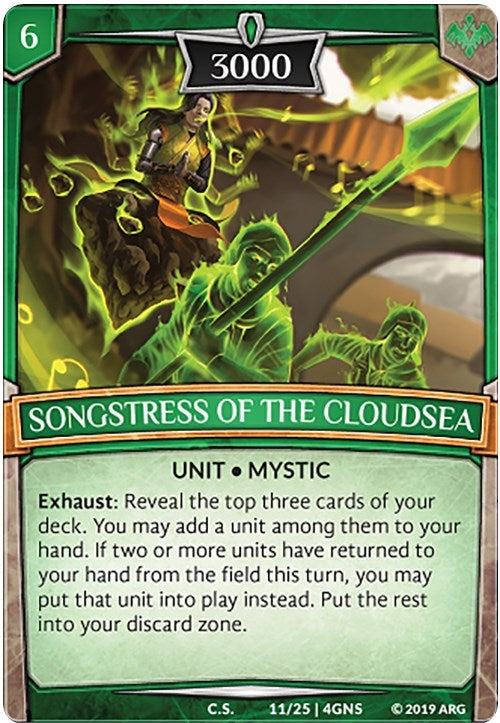 Songstress of the Cloudsea (11) [GENE] - Argent Saga TCG Single