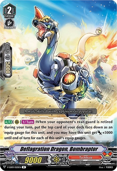 Deflagration Dragon Bombraptor (9020) [V-EB09] - Cardfight Vanguard Single