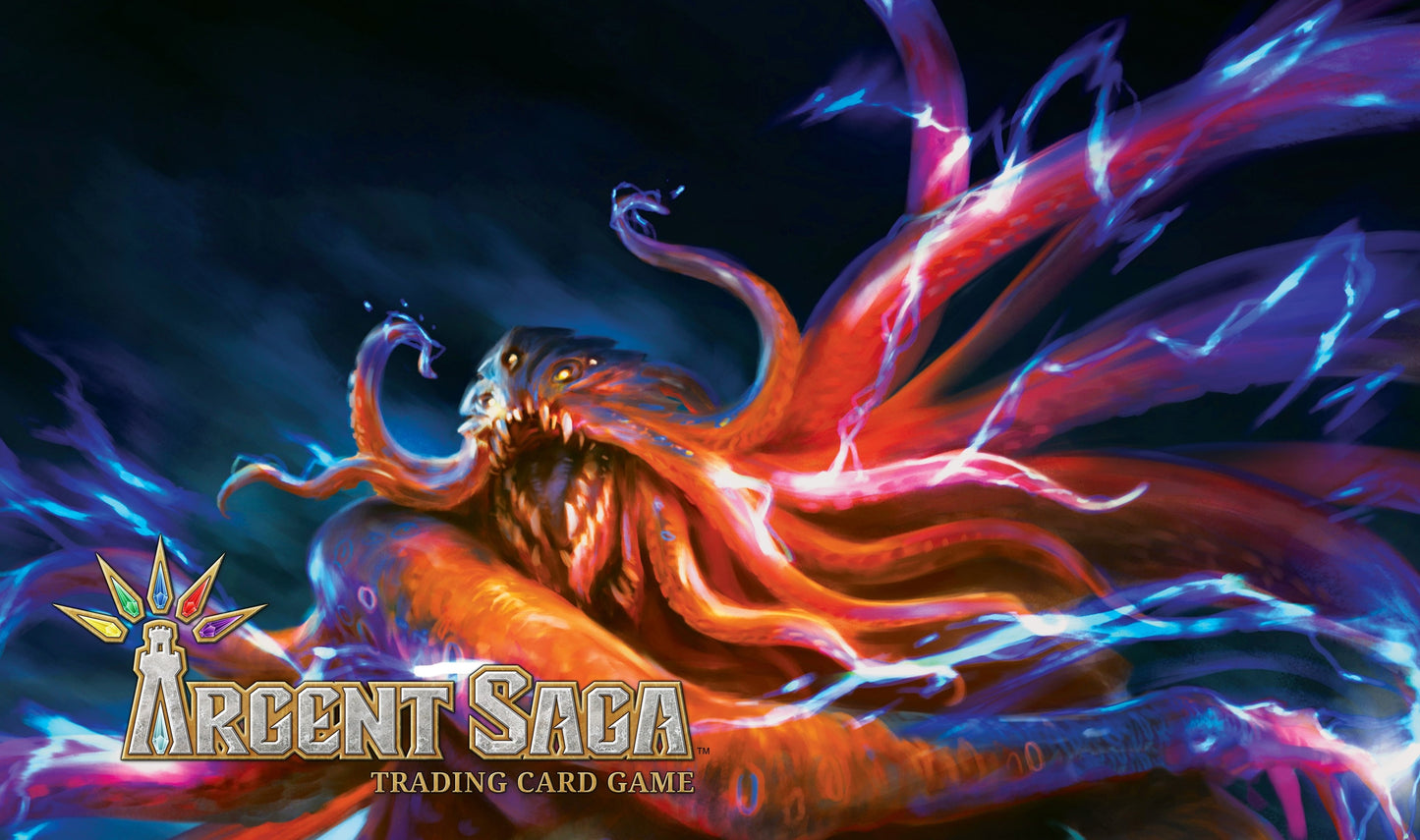 Argent Saga TCG Rubber Playmat - Azure Guardian - Playmats Sealed