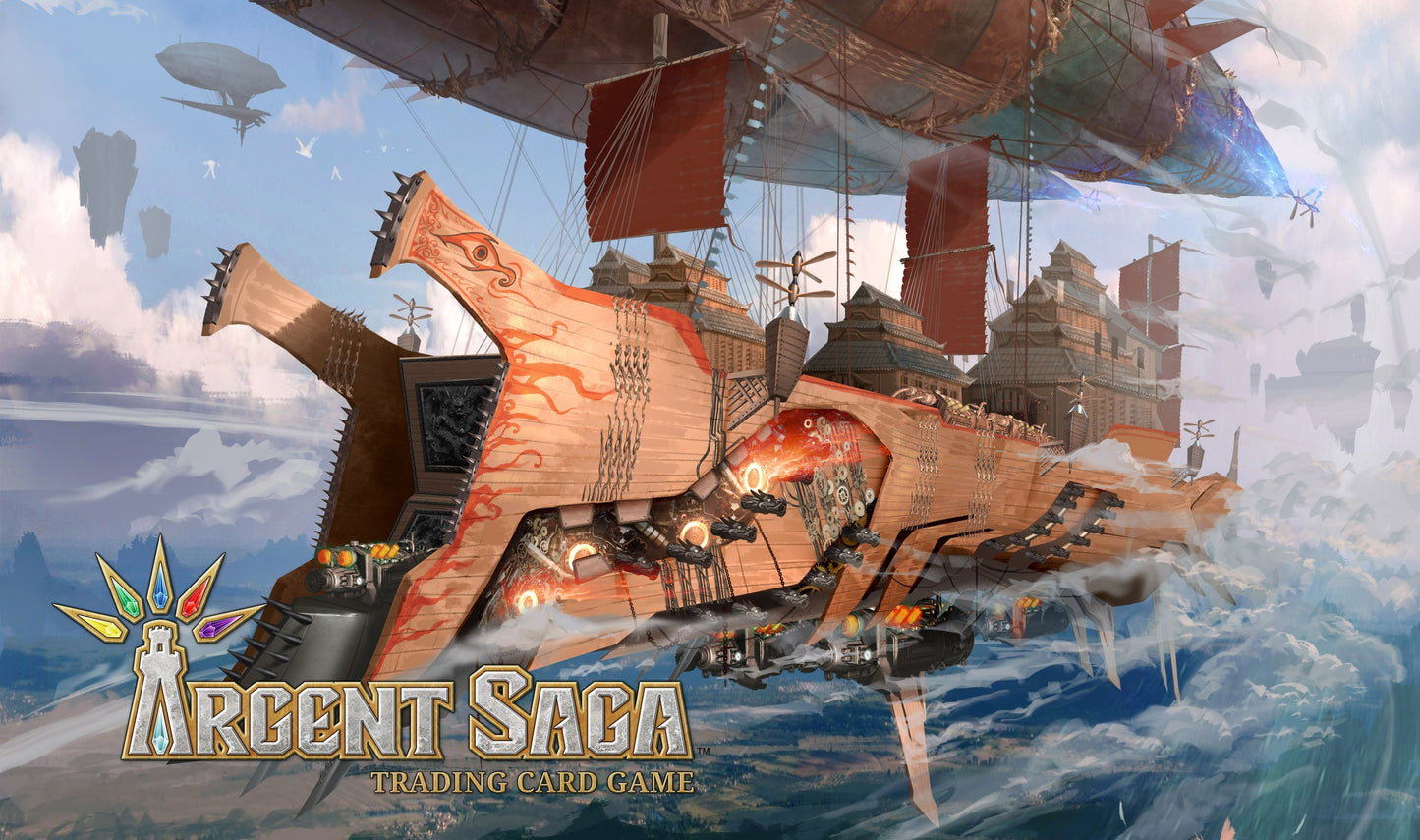 Argent Saga TCG Rubber Playmat - Skytree Warship - Playmats Sealed