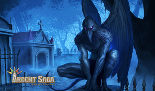 Argent Saga TCG Rubber Playmat - Shadow Gargoyle - Playmats Sealed