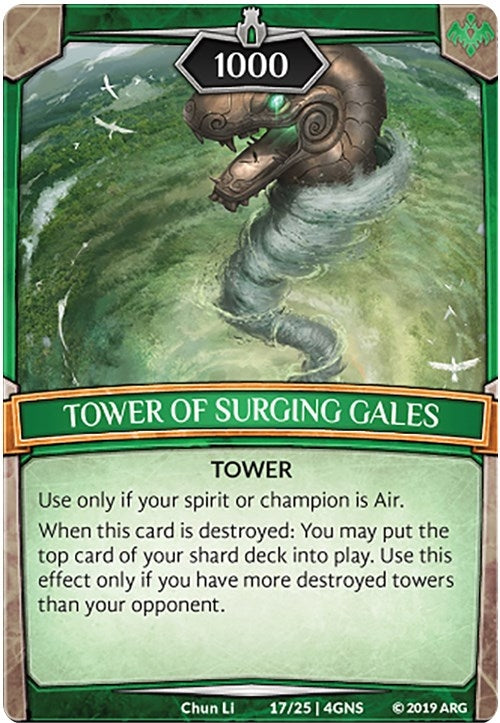 Tower of Surging Gales (17) [GENE] - Argent Saga TCG Single