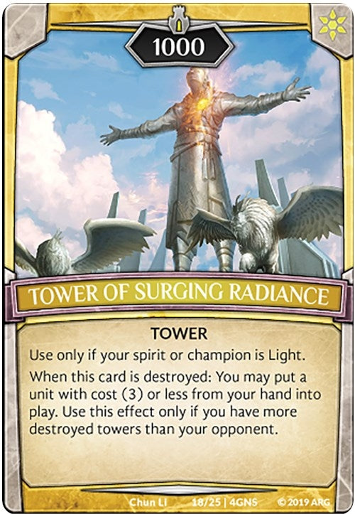 Tower of Surging Radiance (18) [GENE] - Argent Saga TCG Single