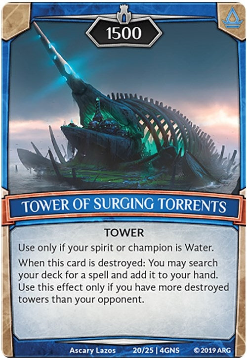 Tower of Surging Torrents (20) [GENE] - Argent Saga TCG Single