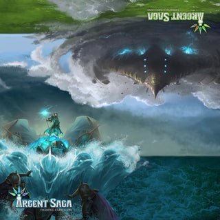 Argent Saga TCG Cloth 2-Player Playmat - Air and Sea - Playmats Sealed