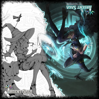Argent Saga TCG Cloth 2-Player Playmat - Hoenna Immoral Conjurer - Playmats Sealed