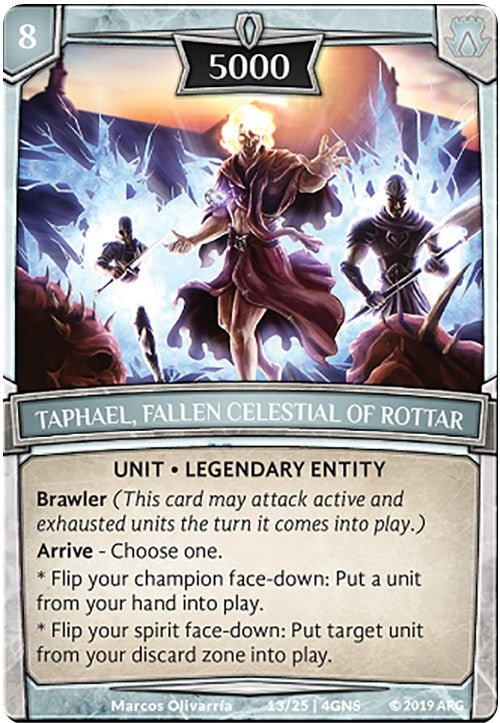 Taphael Fallen Celestial of Rottar (13) [GENE] - Argent Saga TCG Single