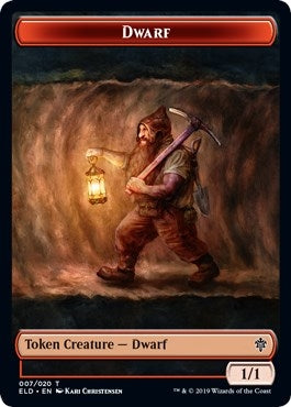 Dwarf // Food (15) Double-sided Token (0) [ELD] - MTG Single