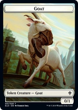 Goat // Food (15) Double-sided Token (0) [ELD] - MTG Single