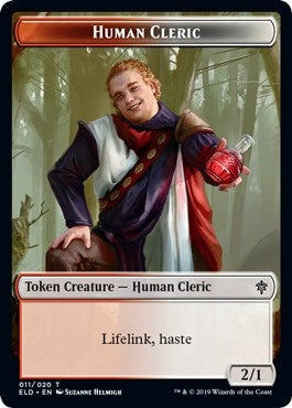 Human Cleric // Food (17) Double-sided Token (0) [ELD] - MTG Single
