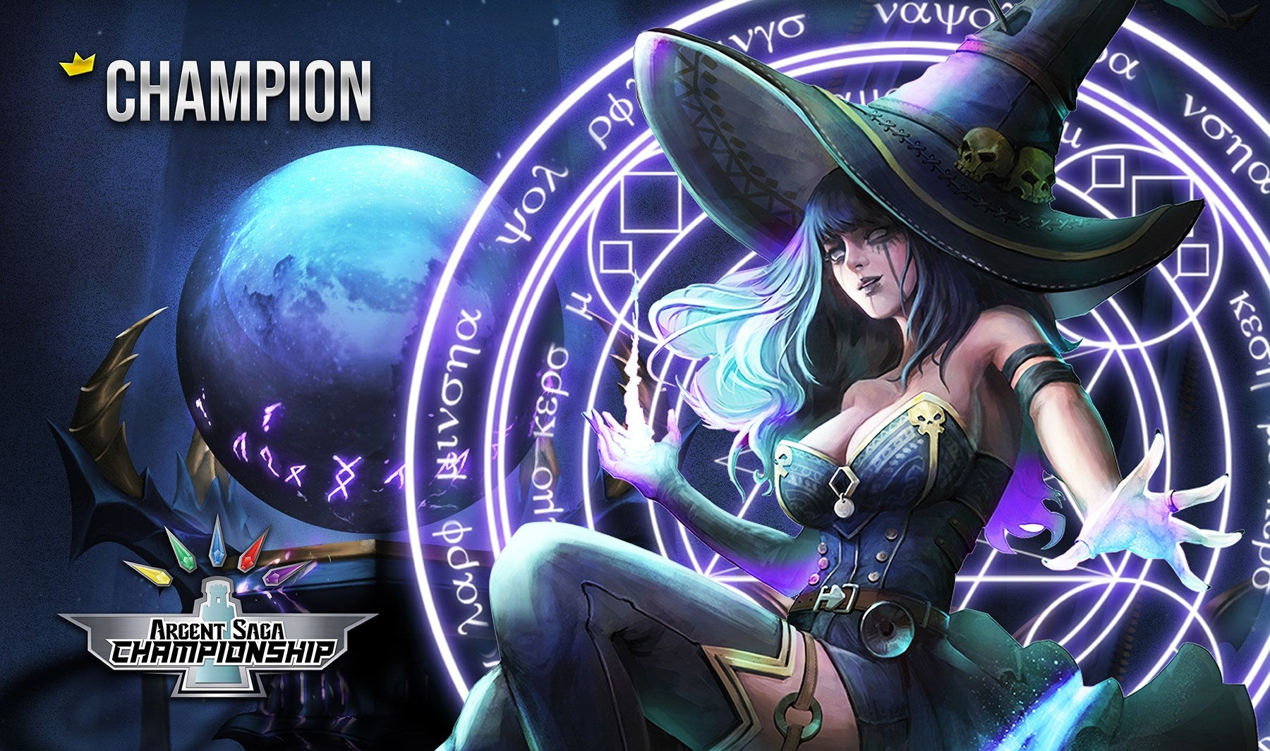 Argent Saga TCG Rubber Event Playmat - Hoenna The Dark Champion (October 2019) - Playmats Sealed