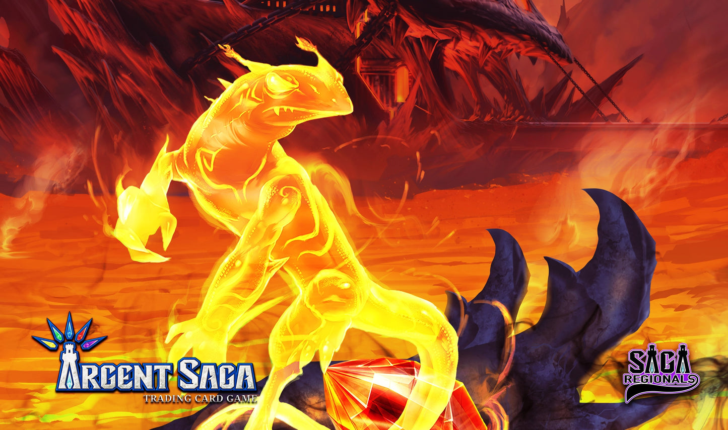 Argent Saga TCG Rubber Event Playmat - Saga Regional Entry November 2019 - Playmats Sealed