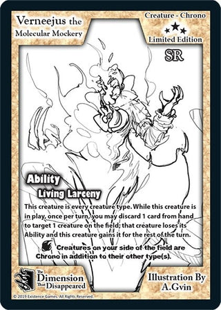 Verneejus the Molecular Mockery (Limited Edition) [LESC] - Exodus TCG Single