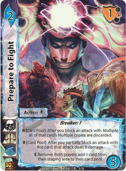 Prepare to Fight (Full Art Promo) (2) [SF01] - UniVersus Single