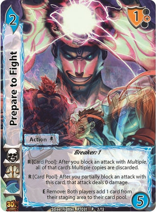 Prepare to Fight (Full Art Promo) (2) [SF01] - UniVersus Single