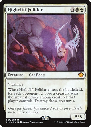 Highcliff Felidar (1) [GN2] - MTG Single