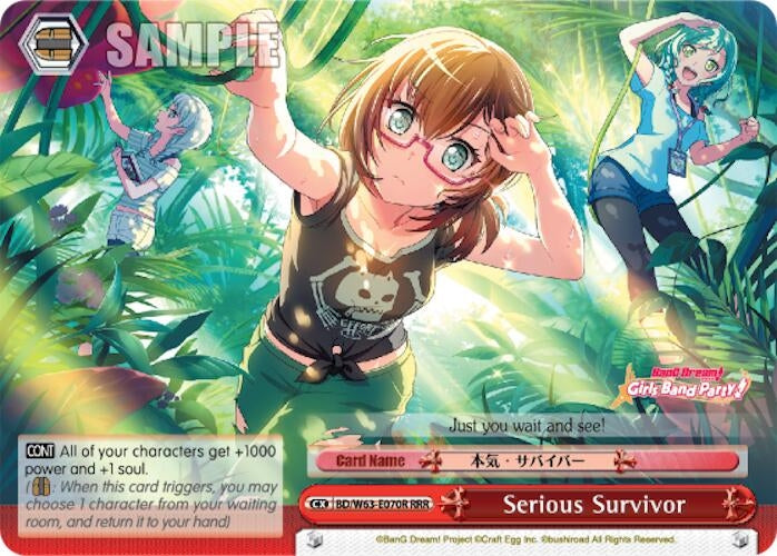 Serious Survivor (RRR) (63070) [BD/W63] - Weiss Schwarz Single