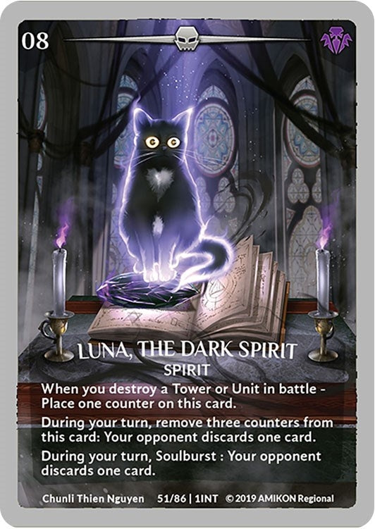 Luna the Dark Spirit (Silver Metal) (ARG Oct./Nov. 2019 Regional) (51) [PR] - Argent Saga TCG Single