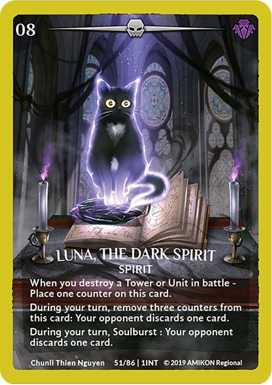 Luna the Dark Spirit (Gold Metal) (ARG Oct./Nov. 2019 Regional) (51) [PR] - Argent Saga TCG Single