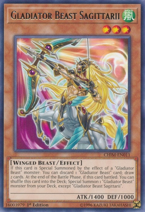 Gladiator Beast Sagittarii (11) (CHIM) - YuGiOh Single