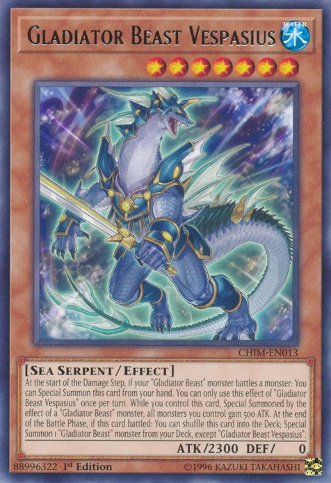 Gladiator Beast Vespasius (13) (CHIM) - YuGiOh Single