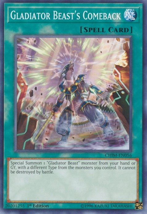 Gladiator Beast’s Comeback (56) (CHIM) - YuGiOh Single