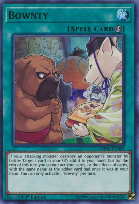 Bownty (63) (CHIM) - YuGiOh Single