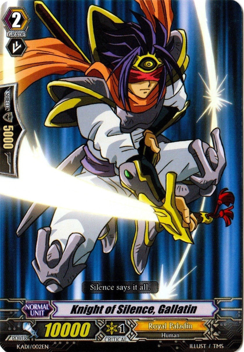 Knight of Silence Gallatin (1002) [KA1/2] - Cardfight Vanguard Single