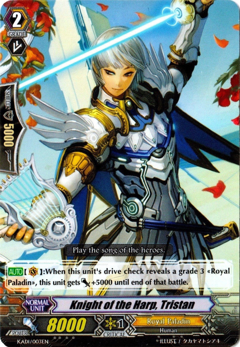 Knight of the Harp Tristan (1003) [KA1/2] - Cardfight Vanguard Single
