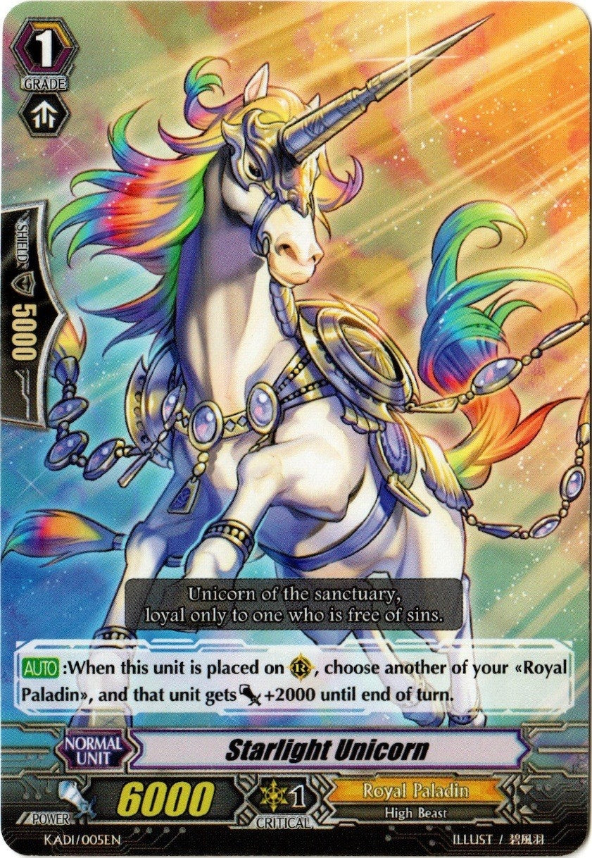 Starlight Unicorn (1005) [KA1/2] - Cardfight Vanguard Single