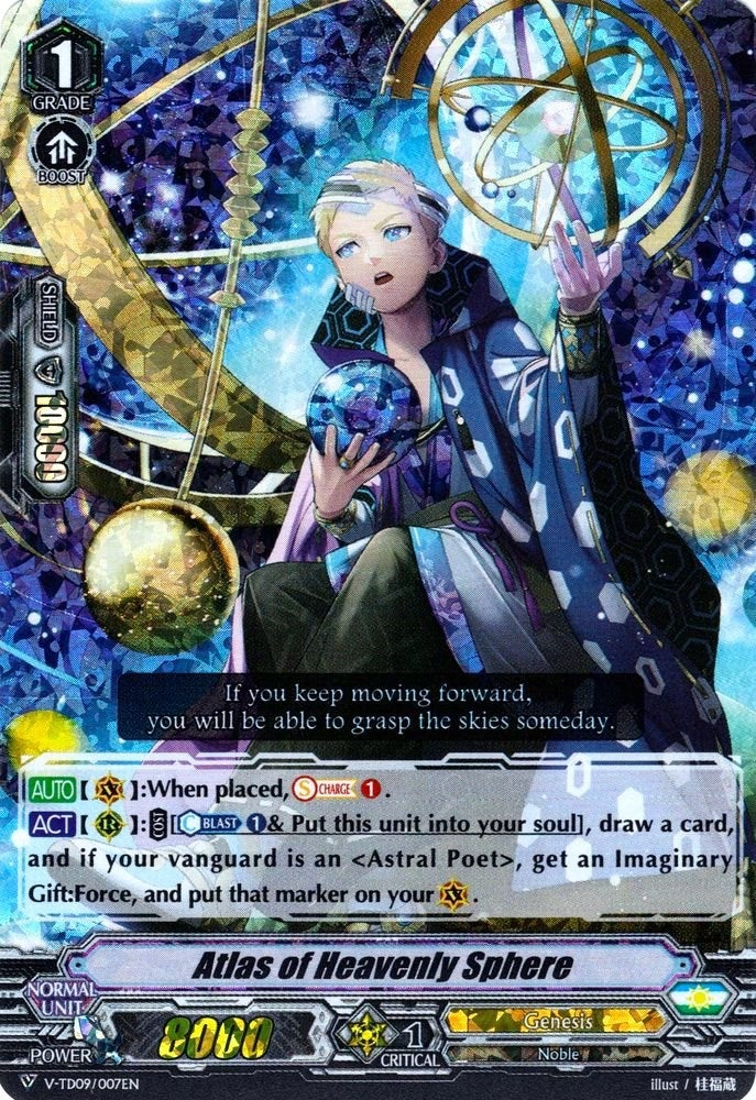 Atlas of Heavenly Sphere (RRR Foil) (9007) [V-TD09] - Cardfight Vanguard Single