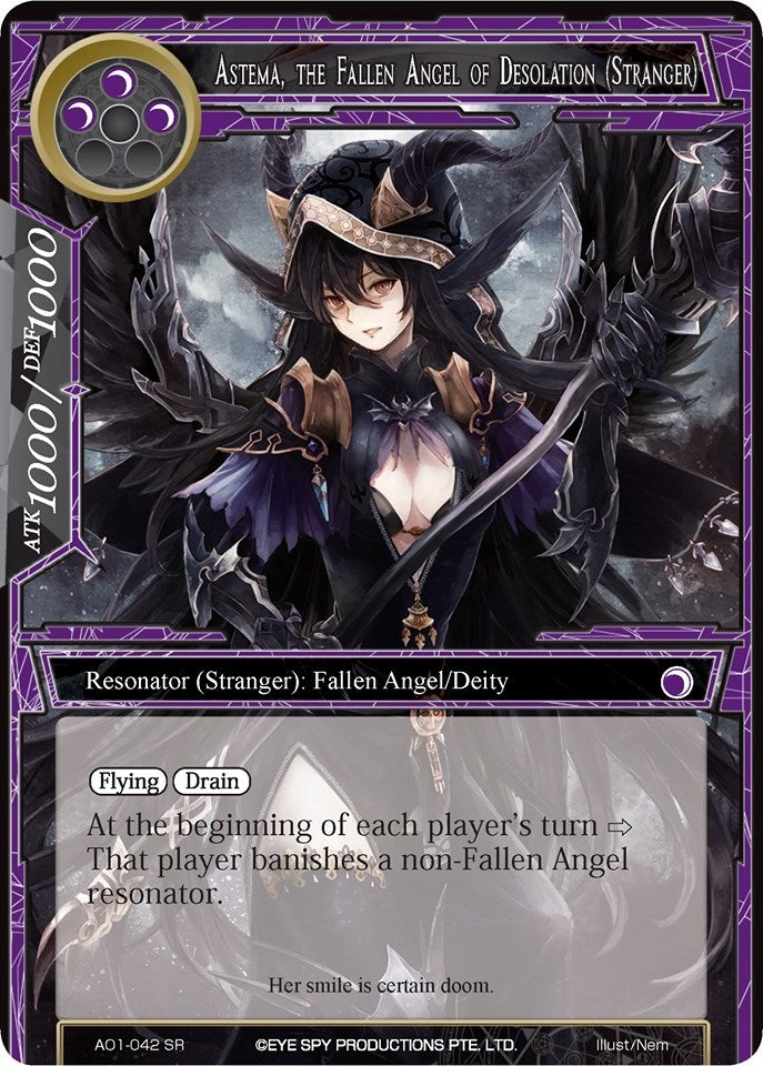 Astema the Fallen Angel of Desolation (Stranger) (1042) [AO1] - Force of Will Single