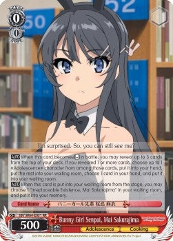 Bunny Girl Senpai Mai Sakurajima (64051) [SBY/W64] - Weiss Schwarz Single