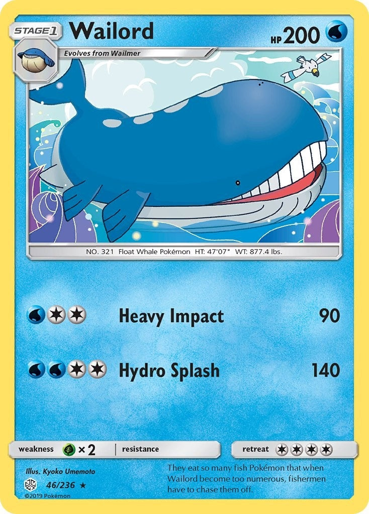 Image for Wailord (46/236) (SM - Cosmic Eclipse) - Pokemon
