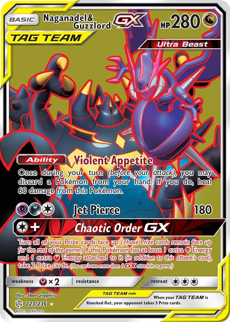 Image for Naganadel & Guzzlord GX (Full Art) (223/236) (SM - Cosmic Eclipse) - Pokemon