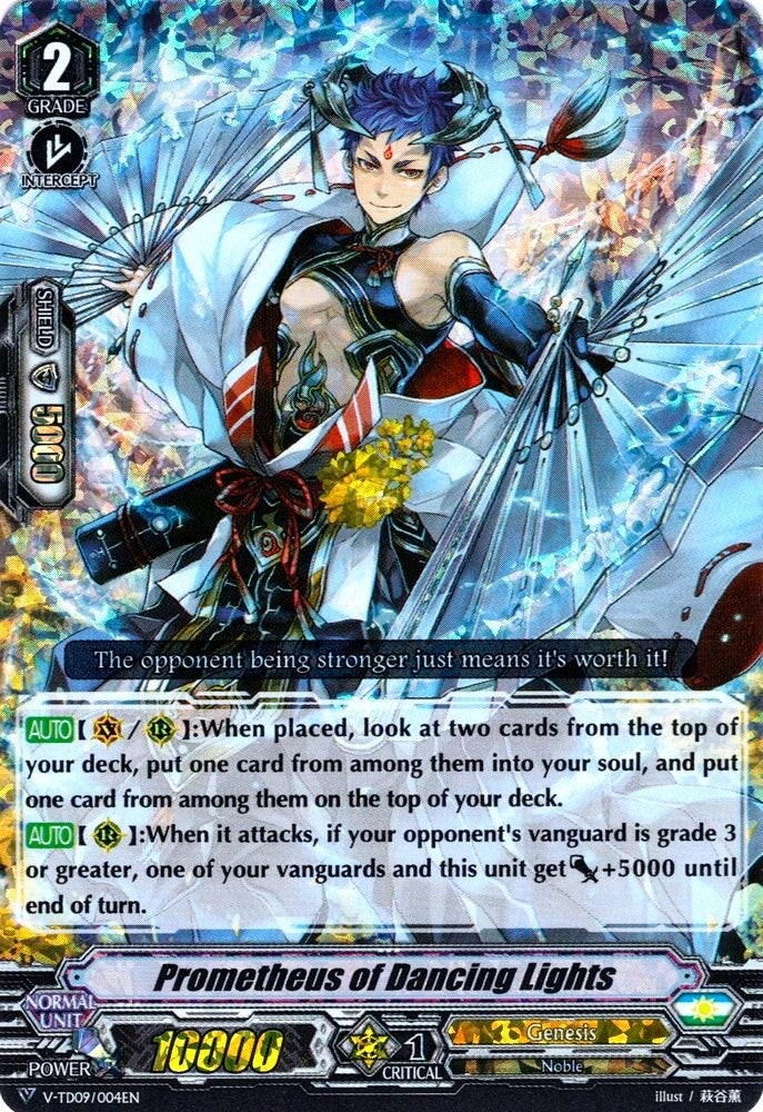 Prometheus of Dancing Lights (RRR Foil) (9004) [V-TD09] - Cardfight Vanguard Single