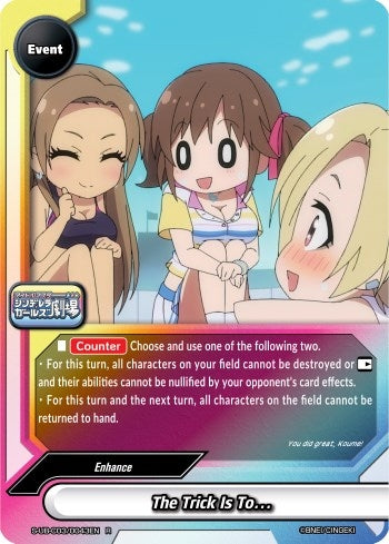 The Trick Is To… (30043) [S-UB-C03] - Future Card BuddyFight Single