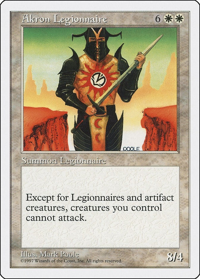 Akron Legionnaire [5ED] - MTG Single