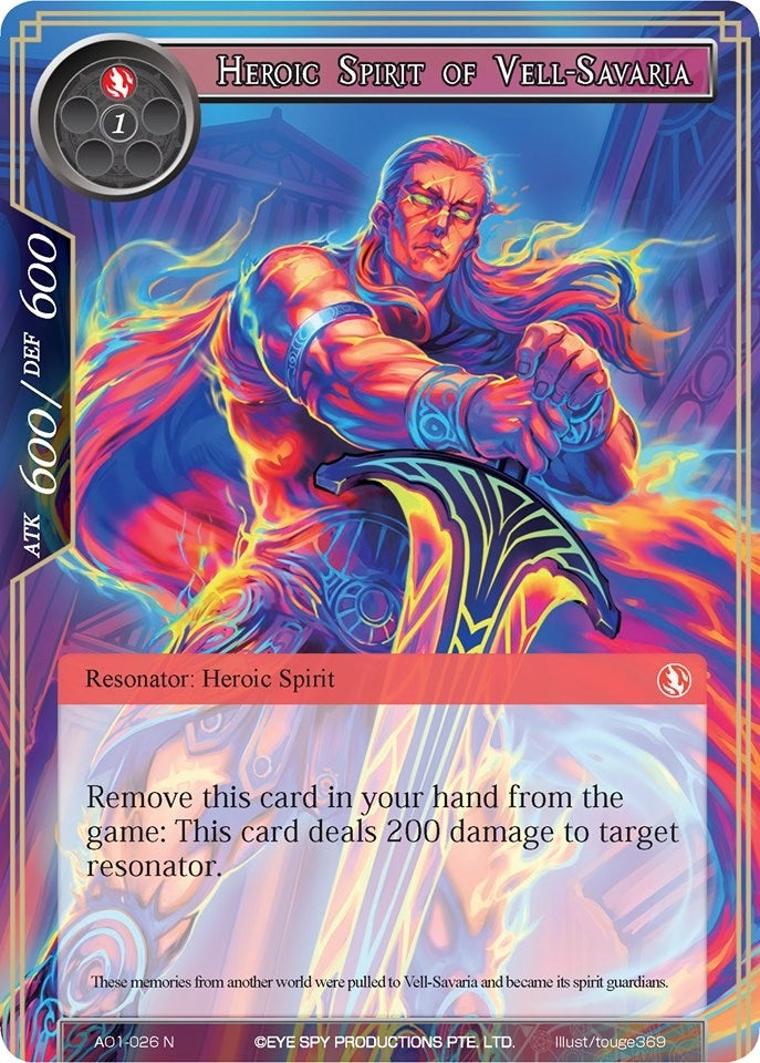 Heroic Spirit of Vell-Savaria (1026) [AO1] - Force of Will Single