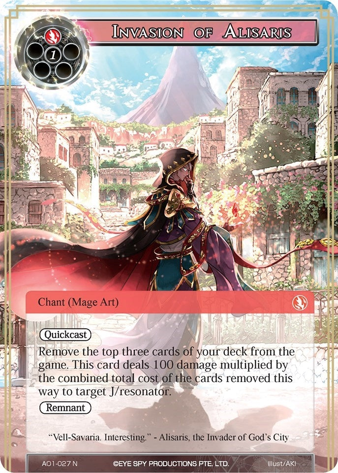 Invasion of Alisaris (1027) [AO1] - Force of Will Single