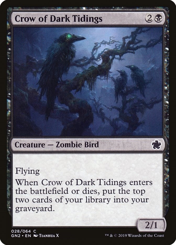 Crow of Dark Tidings (28) [GN2] - MTG Single