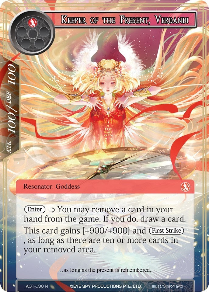 Keeper of the Present Verdandi (1030) [AO1] - Force of Will Single