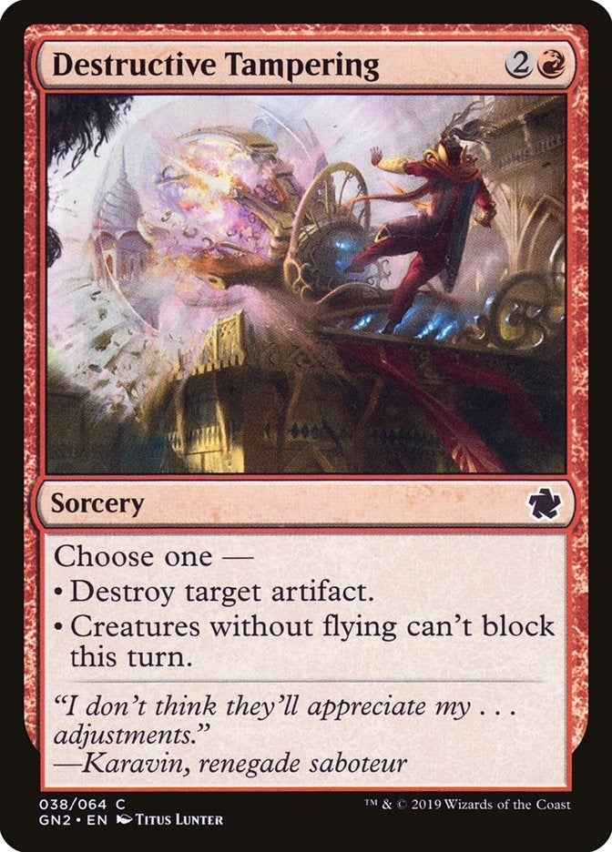 Destructive Tampering (38) [GN2] - MTG Single
