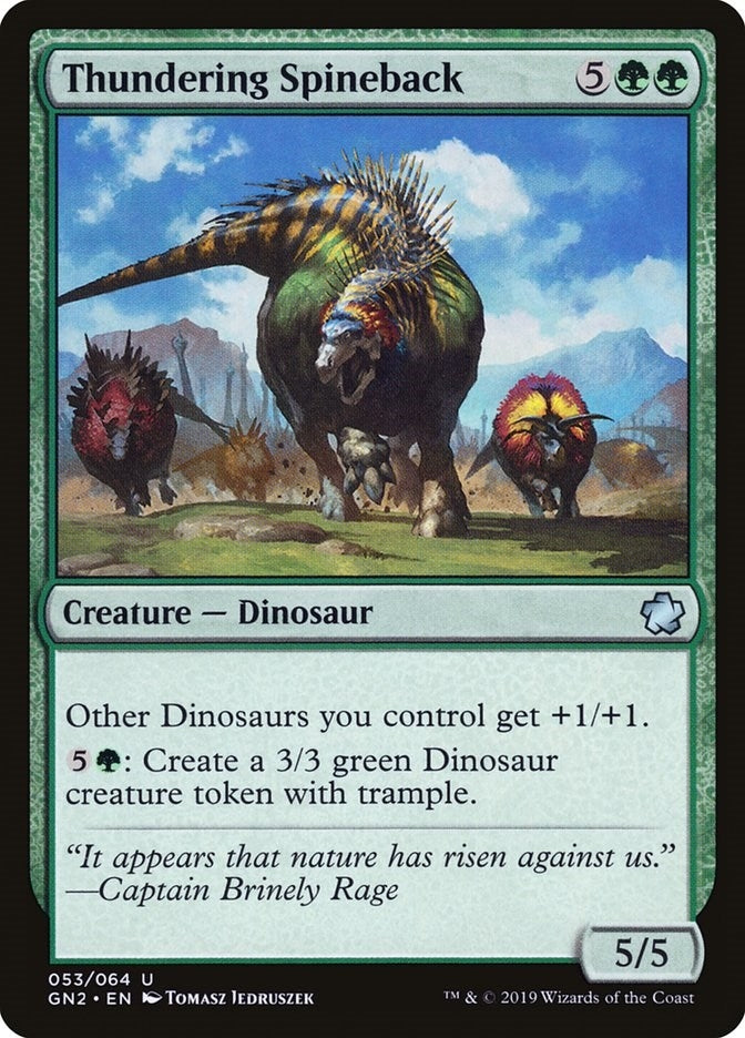 Thundering Spineback (53) [GN2] - MTG Single