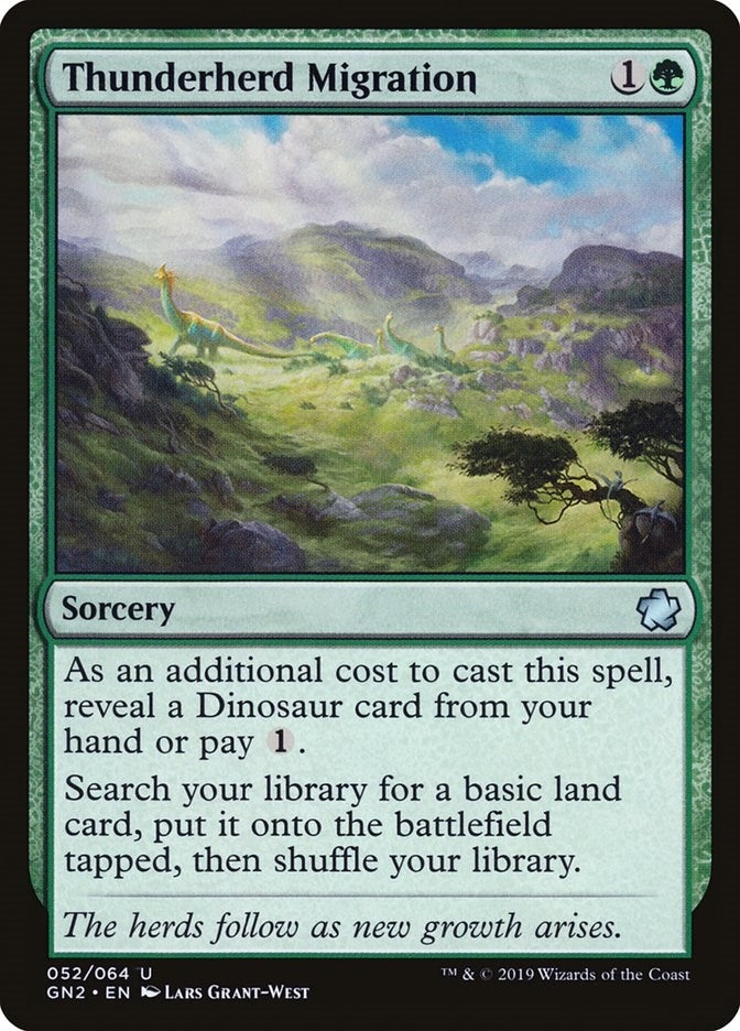 Thunderherd Migration (52) [GN2] - MTG Single