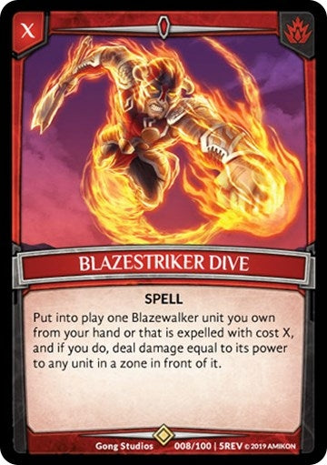Blazestriker Dive (8) [REV] - Argent Saga TCG Single