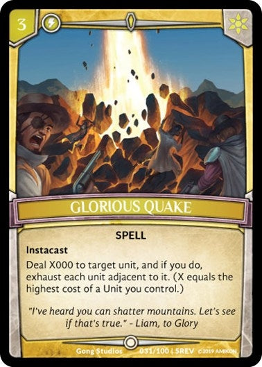 Glorious Quake (31) [REV] - Argent Saga TCG Single