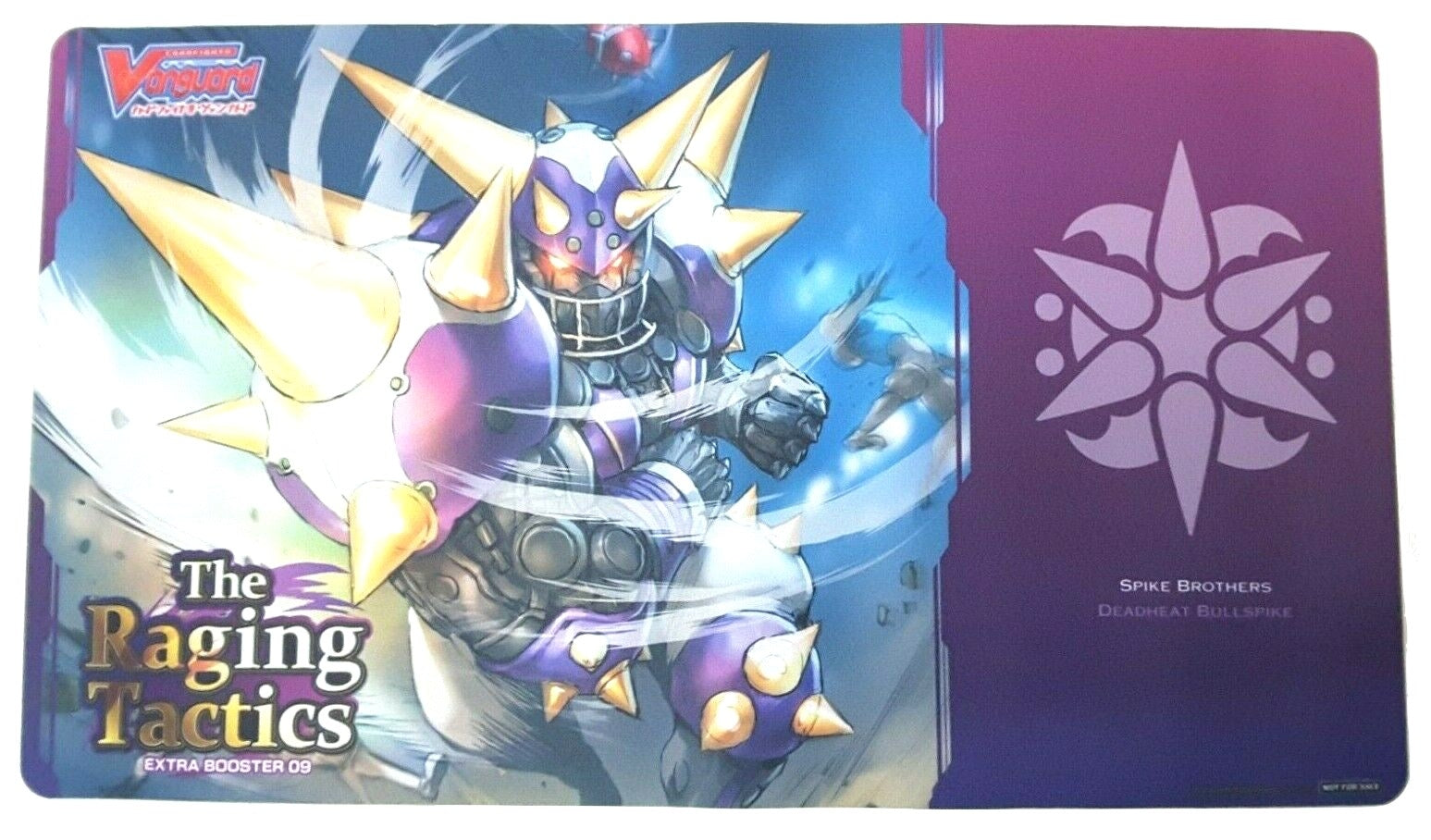 Cardfight!! Vanguard Preorder Playmat: The Raging Tactics - Spike Brothers Deadheat Bullspike - Playmats Sealed